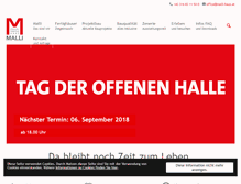 Tablet Screenshot of malli-haus.at